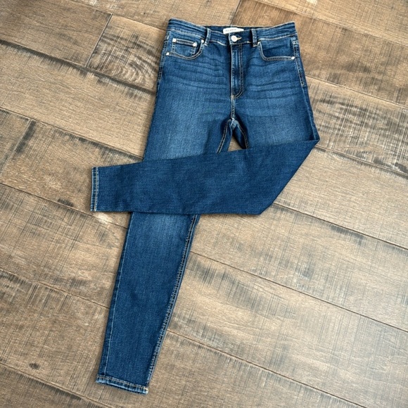 AS NEW PULL & BEAR SKINNY HIGH RISE JEANS SIZE 8 - Picture 12 of 15